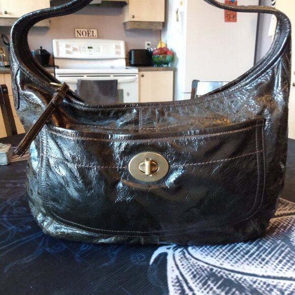 COACH brown leather shoulder bag 11009 - Picture 1 of 10